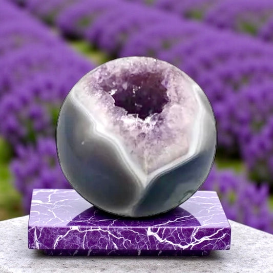 Boule de cristal en améthyste 2 kg