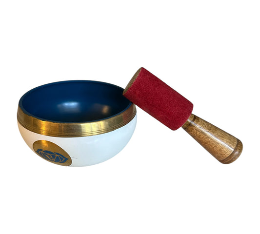 Bol chantant tibétain avec symbole du 3ᵉ Œil