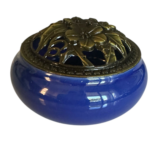 Brûleur d’encens pour résine et cônes Bleu Canard