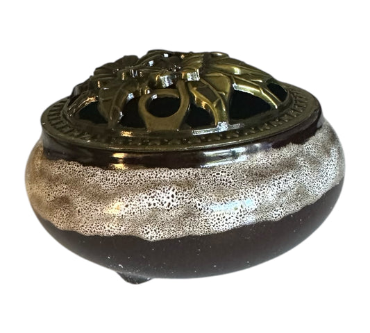 Brûleur d'encens pour résine et cônes Marron beige