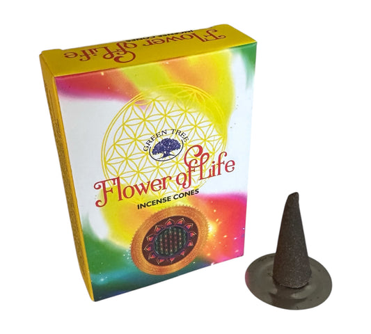 Encens en cônes Green Tree Fleur de vie