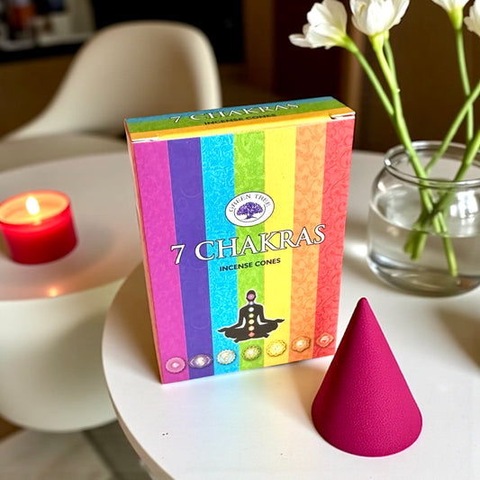 Encens spirituel en cônes Equilibre des 7 Chakras