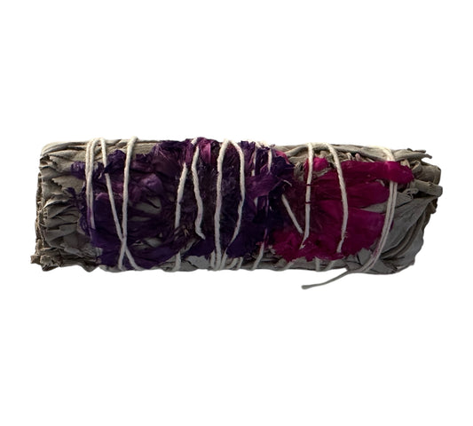 Fagot de sauge blanche & pétale de rose