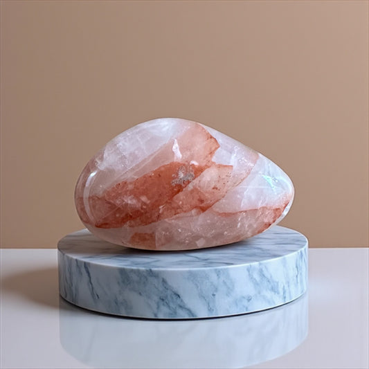 Galet de Quartz Hématoide