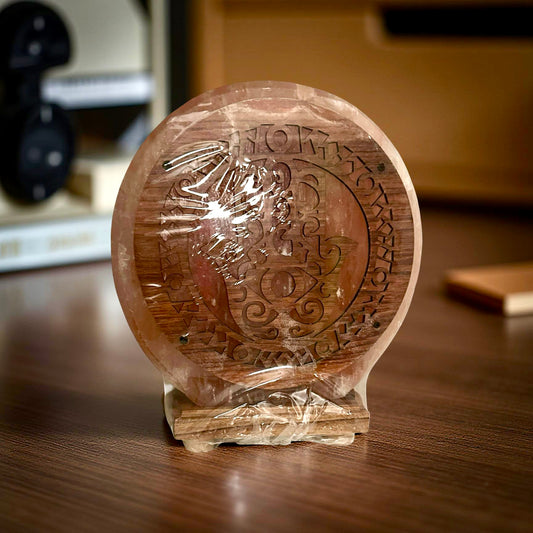 Lampe de sel de l'Himalaya : La main de Fatma