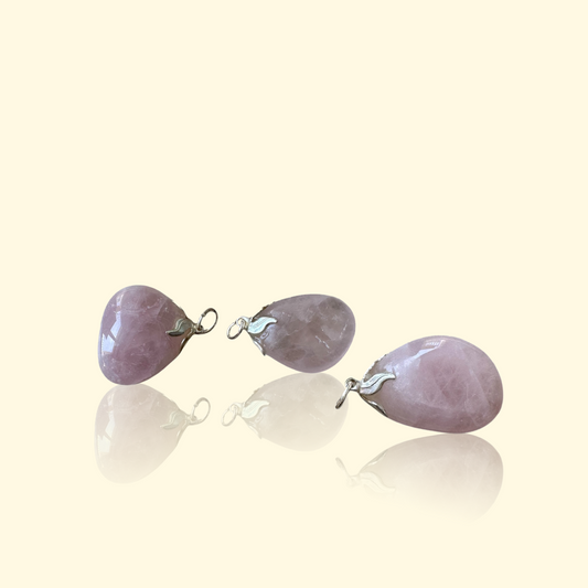 Pendentif Quartz Rose