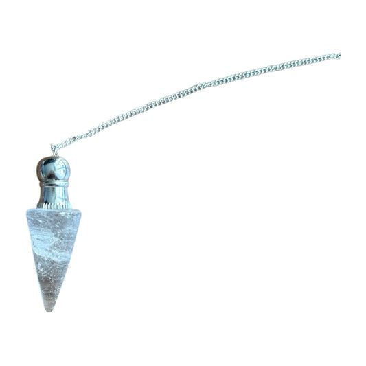 Pendule Divinatoire en Cristal de Roche