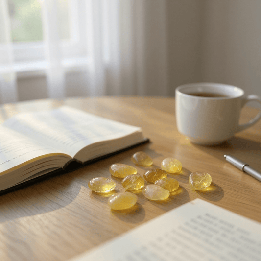 Pierre roulée Fluorite Jaune