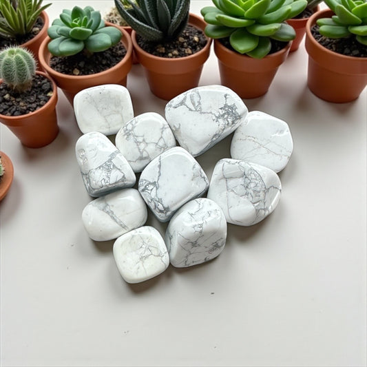 Pierre roulée Howlite