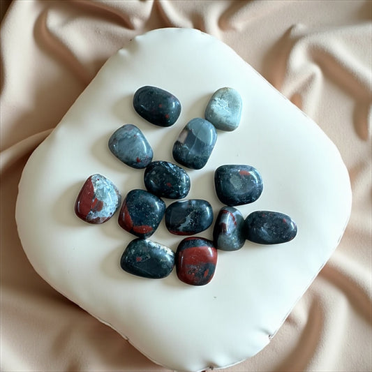 Pierre roulée Jaspé Héliotrope Africain