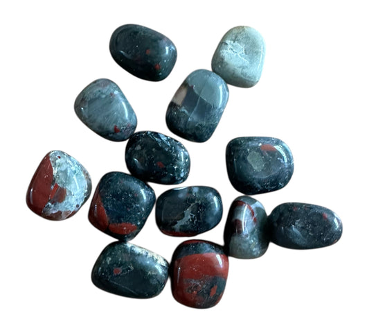 Pierre roulée Jaspé Héliotrope Africain