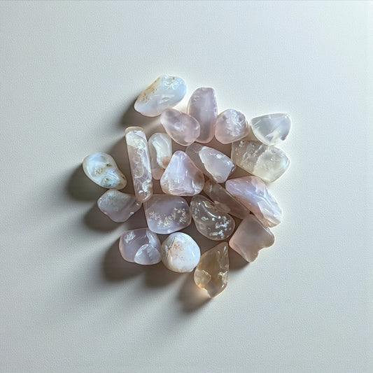 Pierre roulée Calcédoine Rose