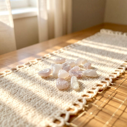 Pierre roulée Calcédoine Rose