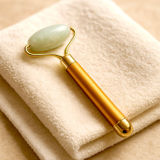 Rouleau de Massage Visage en Jade Vert Clair