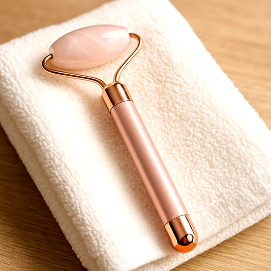 Rouleau de massage en Quartz Rose