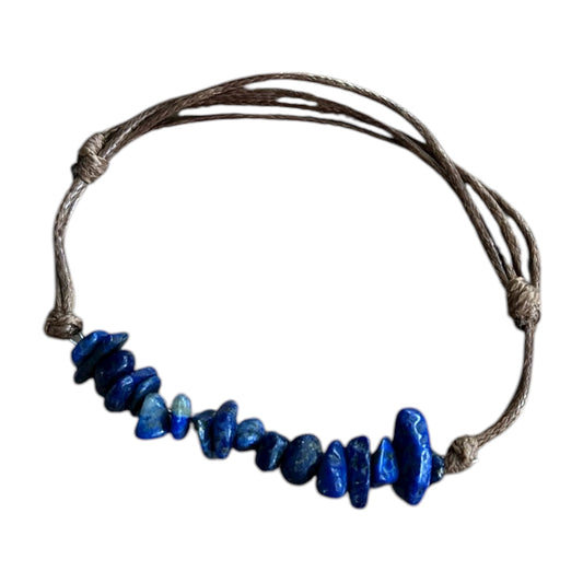 Bracelet Breloque Mixte en Lapis-Lazuli
