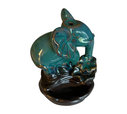 Brûleur d’encens Éléphant en céramique