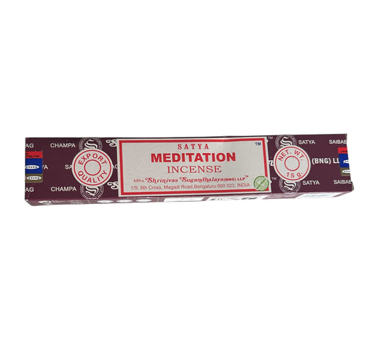 Encens Satya pour méditation parfum boisée