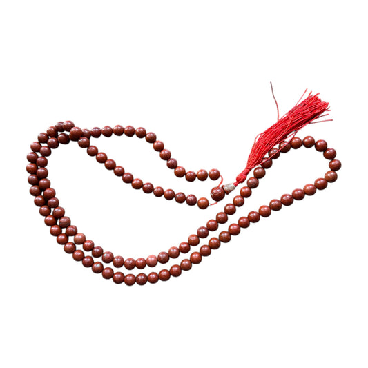 Mala 108 Perles en Jaspe Rouge 8 mm