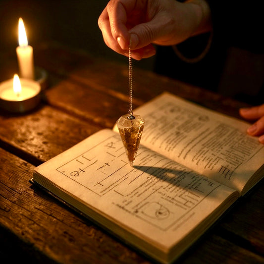 Pendule divinatoire en œil de tigre