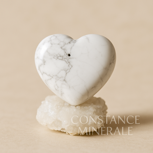 Cœur en Howlite