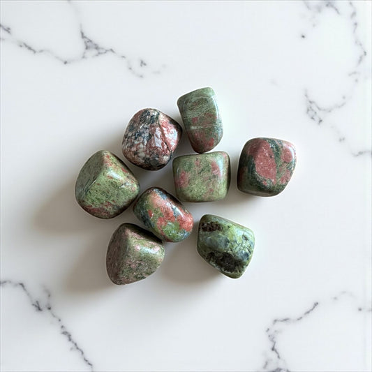 Pierre roulée Unakite