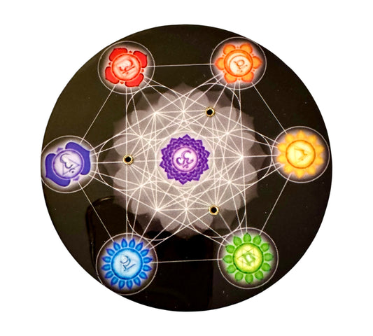 Porte-Encens Chakras Géométrie Sacrée