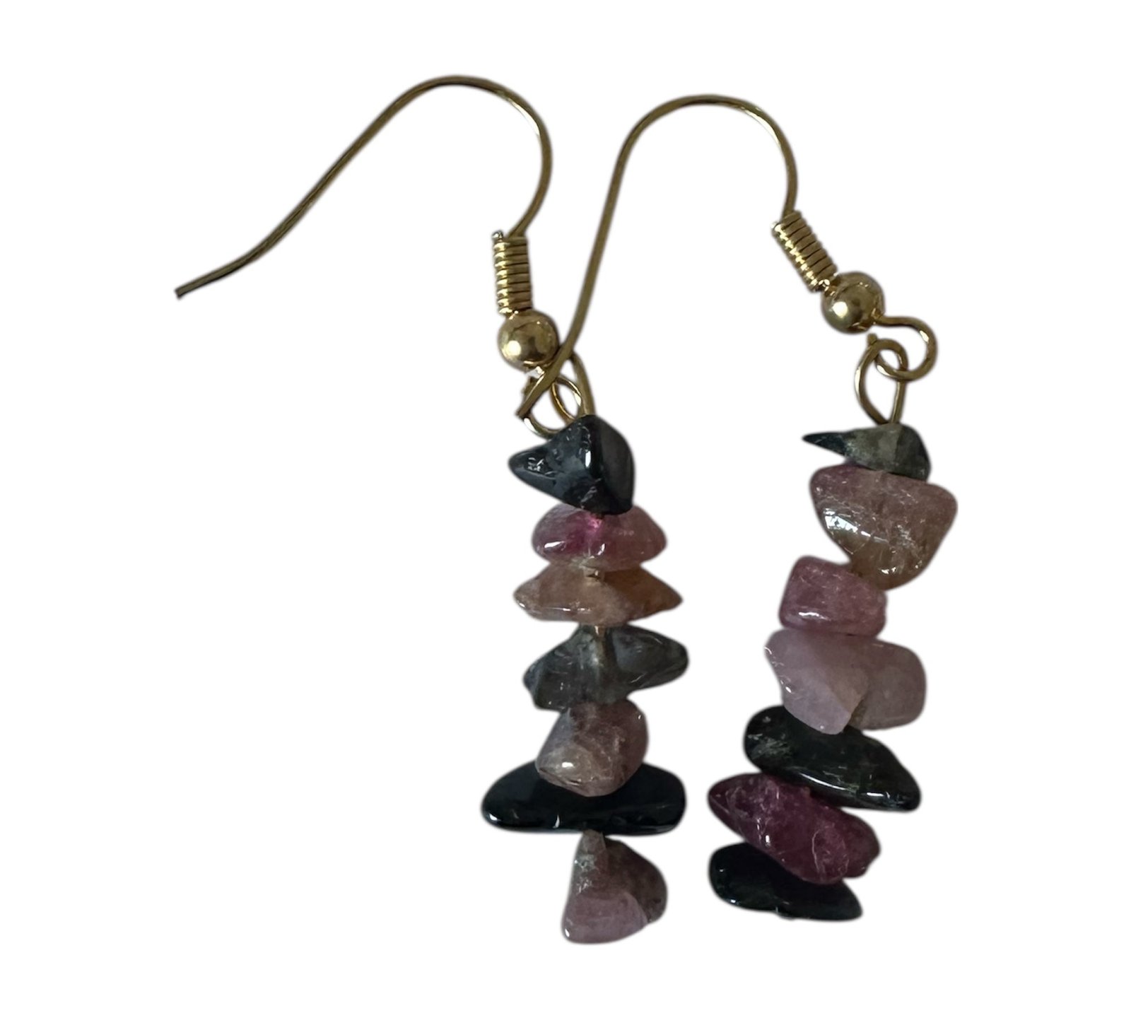 Boucles d’oreilles Tourmaline multicolore