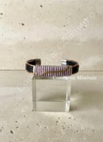 Bracelet artisanal en cuivre et caoutchouc recyclé