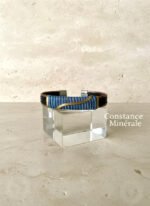 Bracelet artisanal en cuivre et caoutchouc recyclé