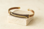 Bracelet artisanal en cuivre, laiton et bronze