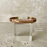 Bracelet artisanal en cuivre laiton