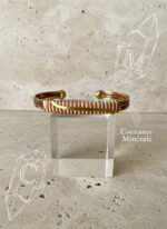 Bracelet artisanal en cuivre laiton