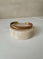 Bracelet artisanal en cuivre, laiton et bronze