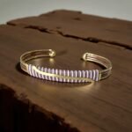 Bracelet artisanal en cuivre, laiton et bronze