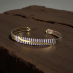 Bracelet artisanal en cuivre, laiton et bronze