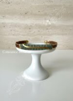 Bracelet artisanal en cuivre, laiton et bronze