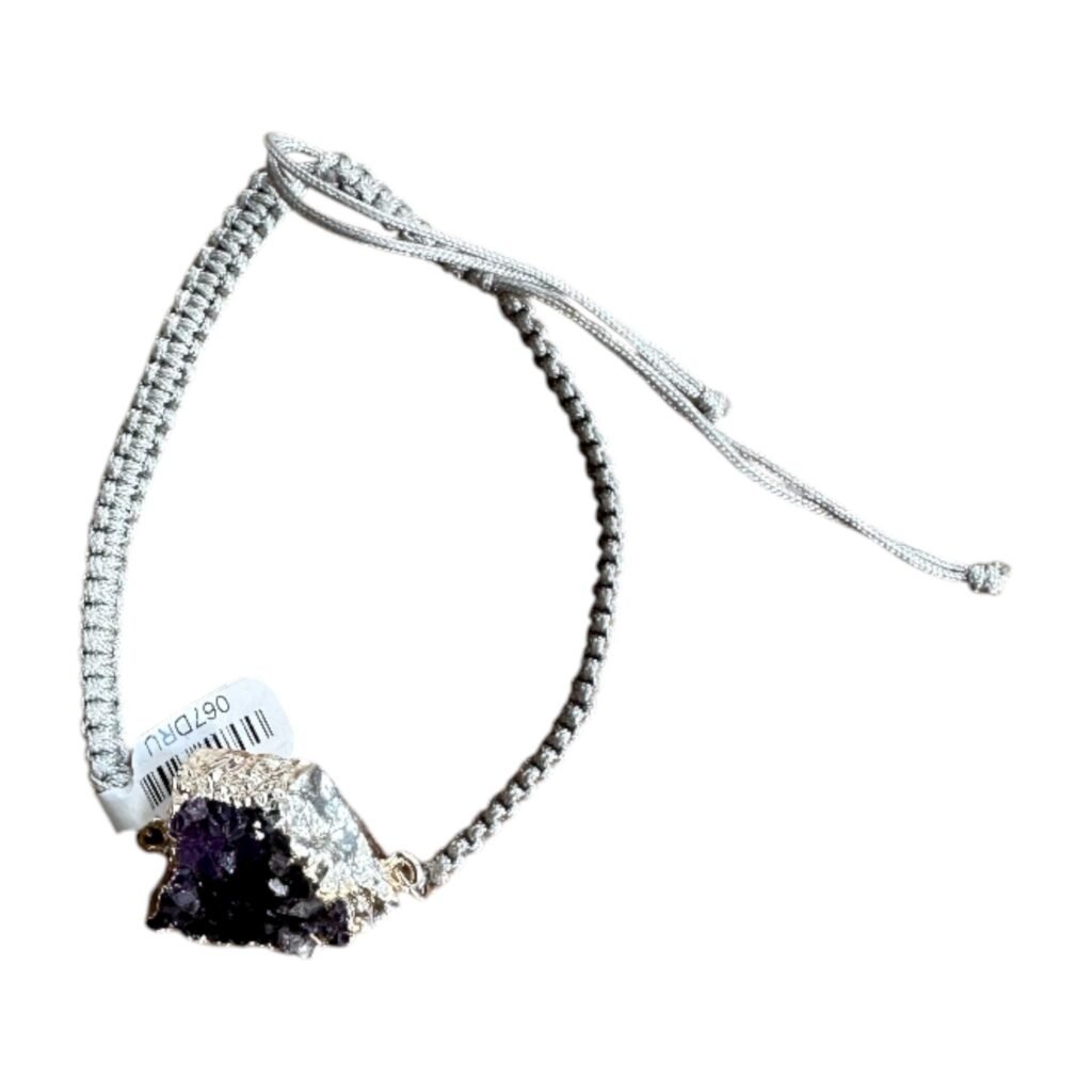 Bracelet Brésilien Mixte en Améthyste Brute