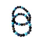Bracelet Mix Équilibre : Pierre de Lave, Œil de Tigre, Sodalite, Amazonite