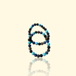 Bracelet Mix Équilibre : Pierre de Lave, Œil de Tigre, Sodalite, Amazonite