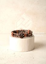 Bracelet mixte en cuir tressé à fermeture nouée