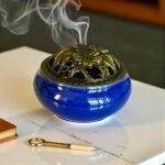 Brûleur d'encens Bleu Canard