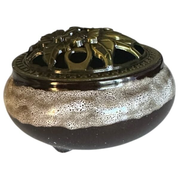 Brûleur d'encens pour résine et cônes Marron beige