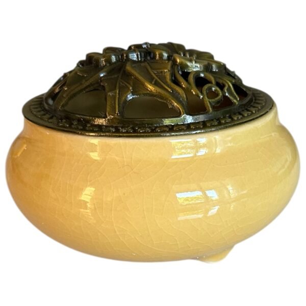 Brûleur d'encens pour résine et cônes jaune d'œuf