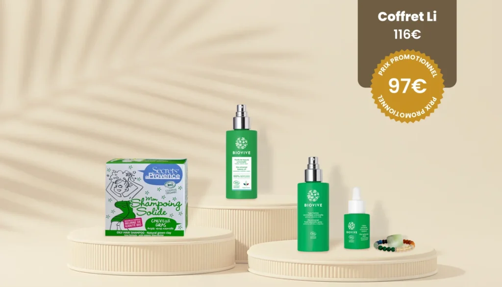 Coffret Li Constance Minérale : soins naturels et pierre roulée