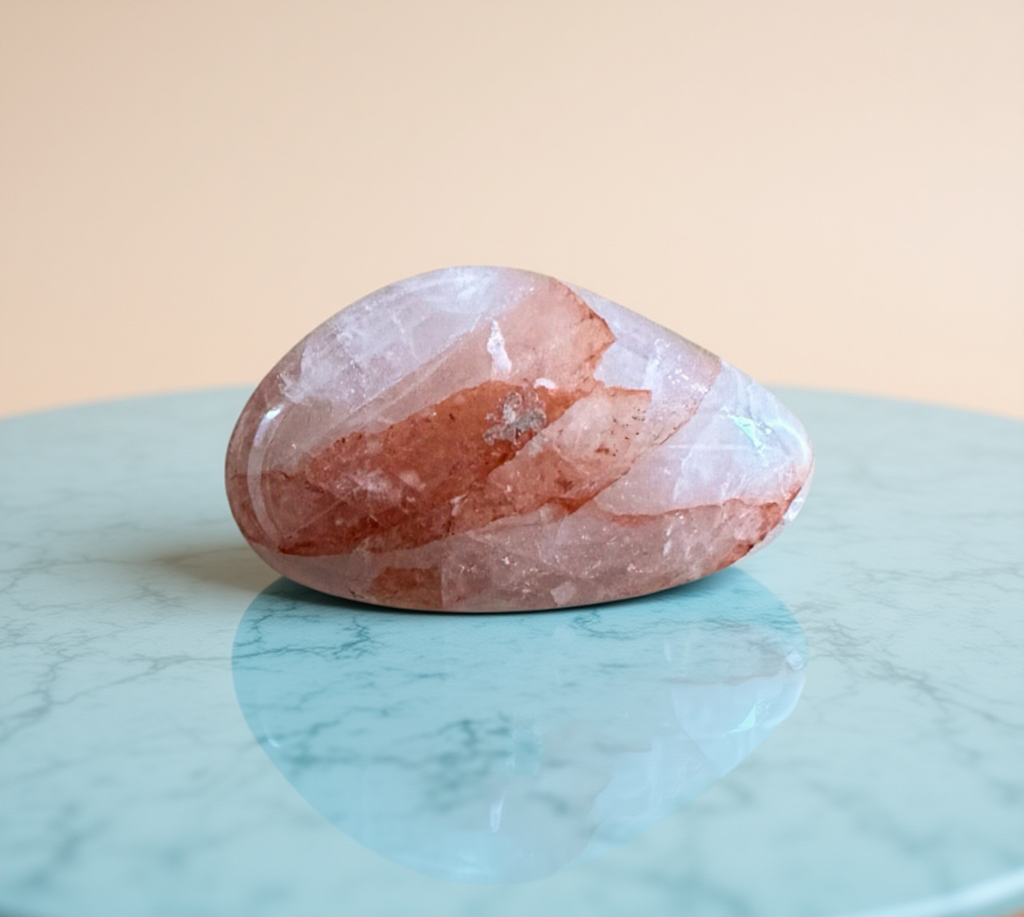 Galet de Quartz Hématoide