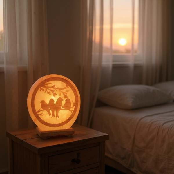 Lampe de sel Oiseaux