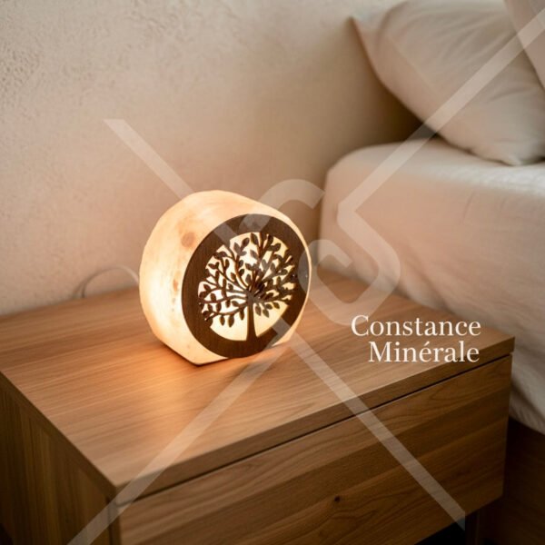 Lampe de Sel Petit Modèle Motif Arbre de Vie