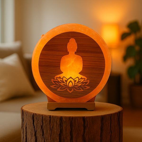 Lampe de sel Bouddha