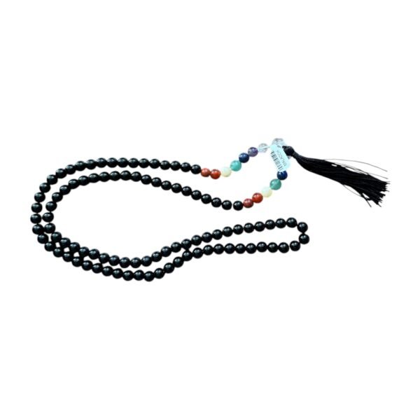 Mala Obsidienne 7 Chakras